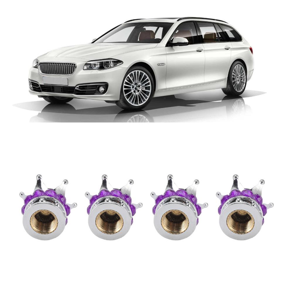 4PCS Crown Diamond Vehicle Car Tire Caps Covers Car Wheel Tire Valve Caps  Customization