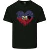 Love Haiti Flag Haitian Day Football Kids T-Shirt Childrens