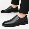 FashionSolid Color Leather Shoes for Men 2024 Spring Autumn New Designer Men's Dress Shoes Fashion British Casual Loafers Male