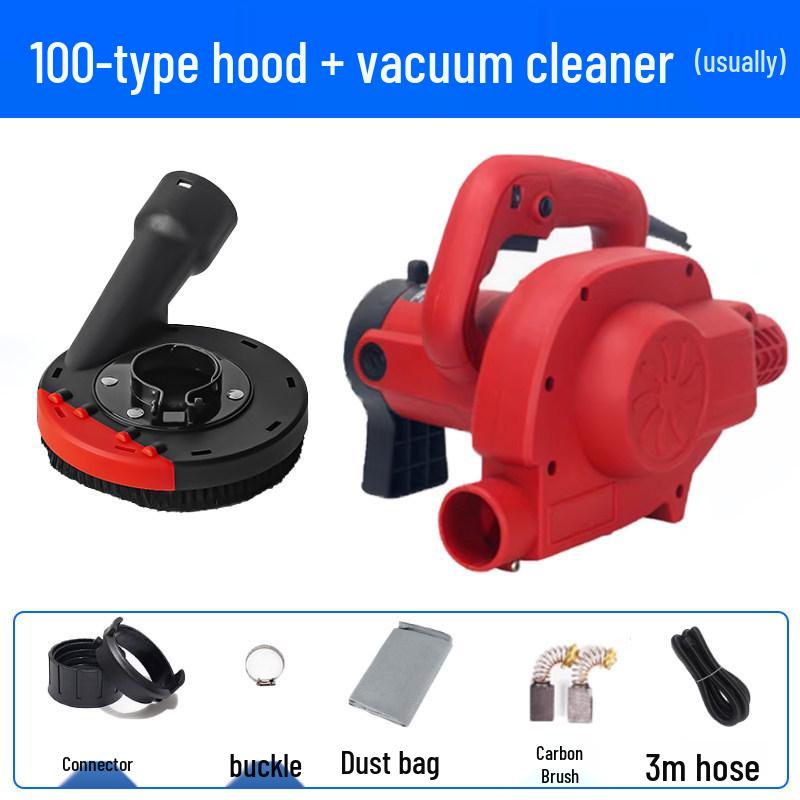 Dustproof Cover for Angle Grinder - Protective Polishing Vacuum Cover for Stone Concrete, Fits 100/125 Type Hand Grinders.
