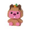 Non-Toxic Miniature Small Particle Assembled Building Blocks Educational Toy Little Beaver Cartoon Animation Children'S Ornament Gift