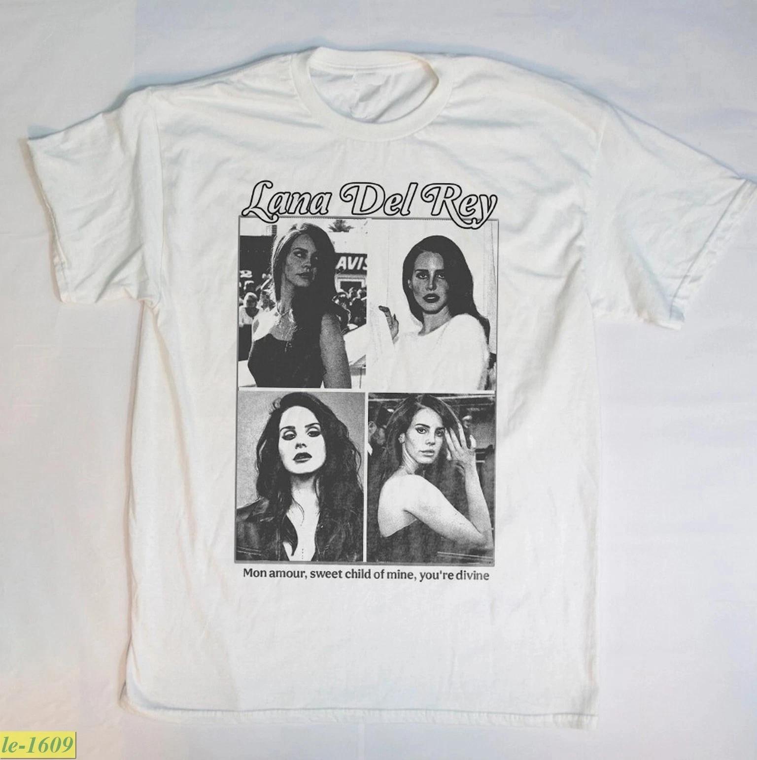 Lana Del Rey Tour Music White Unisex T-shirt Size S-5XL 4XL