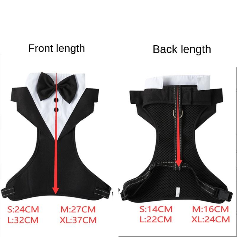 New Pet Undershirt Chest Strap Dress Small Medium and Large Dogs Dog Leash Suit Dress