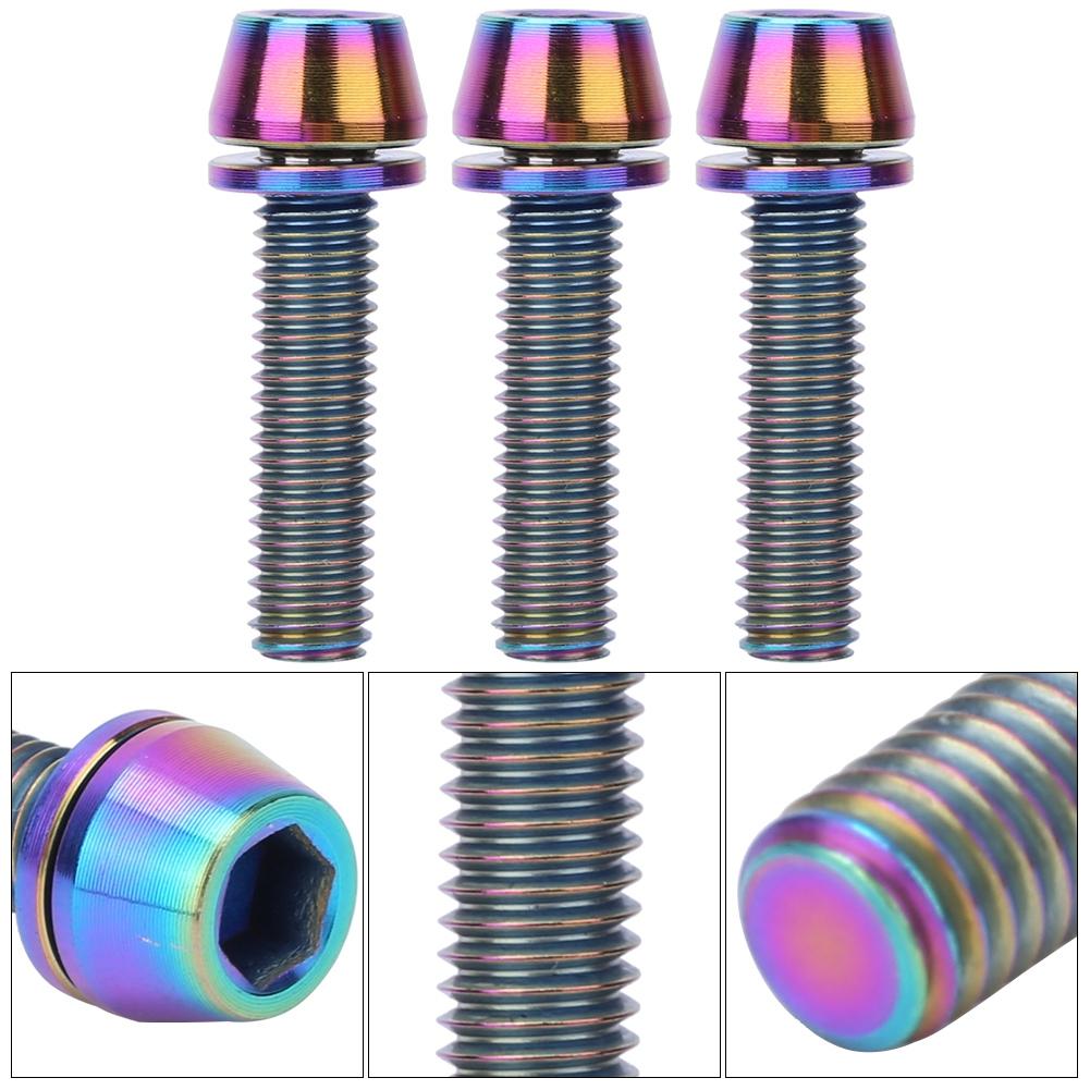 3PCS Alloy Bike Handlebar Stem Screws Disc Brake Clamp Set Screw Accessory