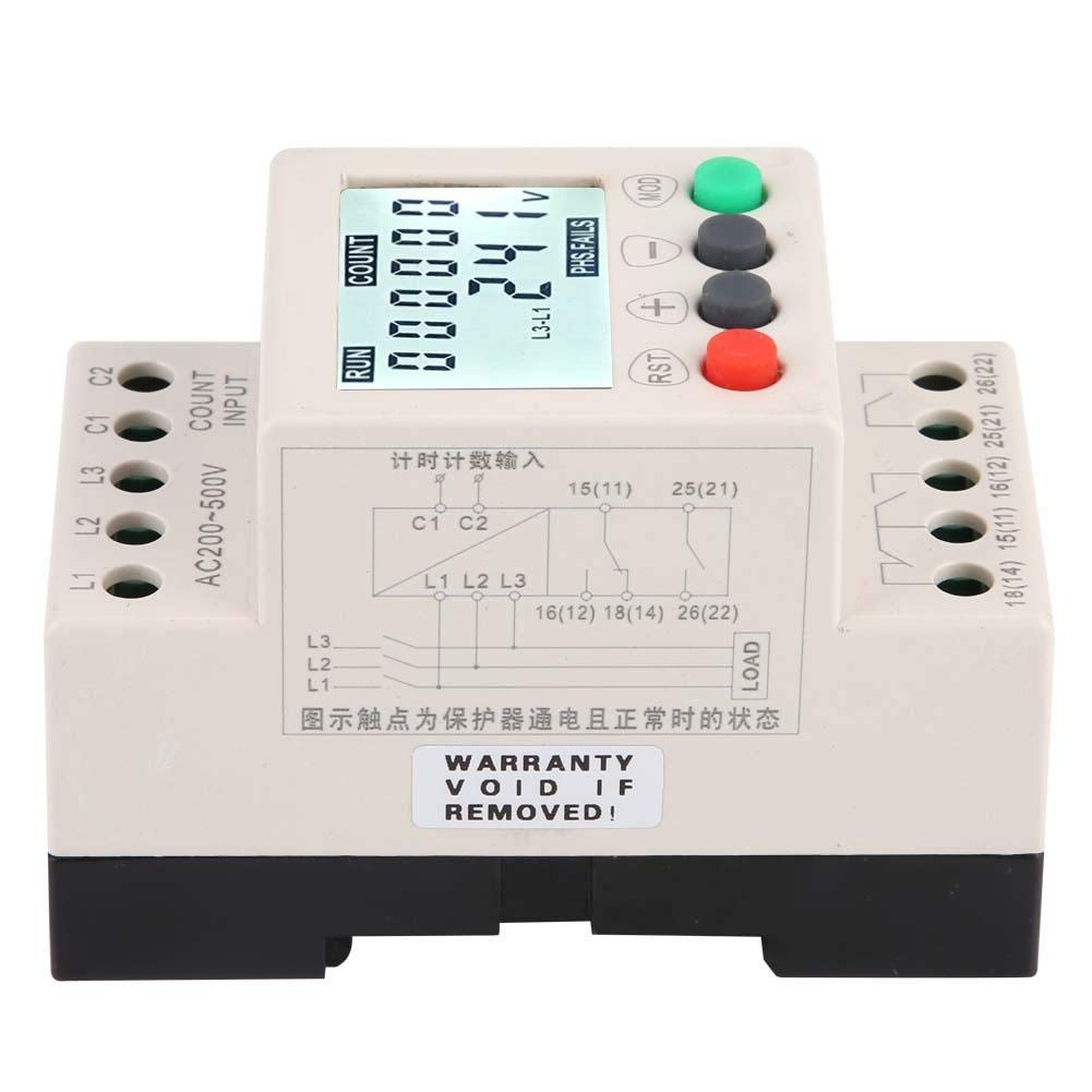 Voltage Monitoring Relay, Under Over Voltage Protector 3 Phase Voltage Monitoring Sequence Relay