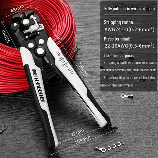 Green Forest Multi-Function Electrician's Wire Stripping and Cutting Pliers