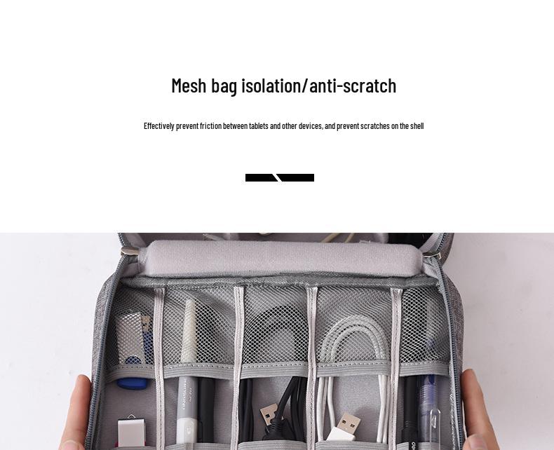 Multifunctional Mobile Accessories & Storage Bag for Phones, USB Drives, Power Banks, and Cables