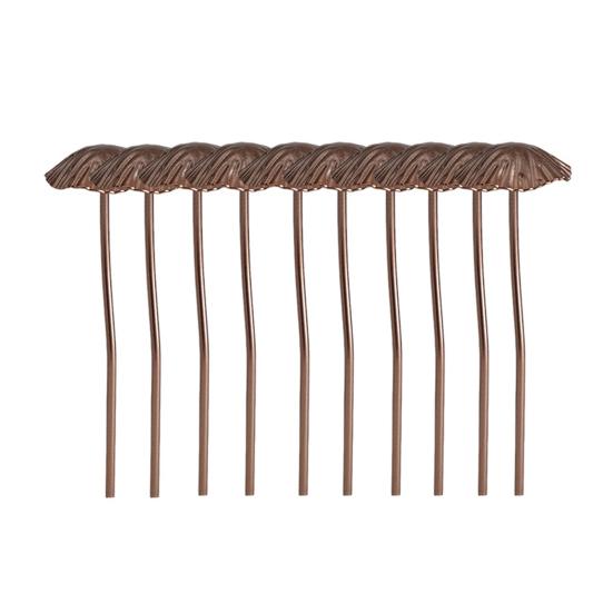 1/5/6/8/10Pcs Wrought Iron Mushroom Decoration Set Lightweight Stable Structure Desk Ornament Garden Home Decor