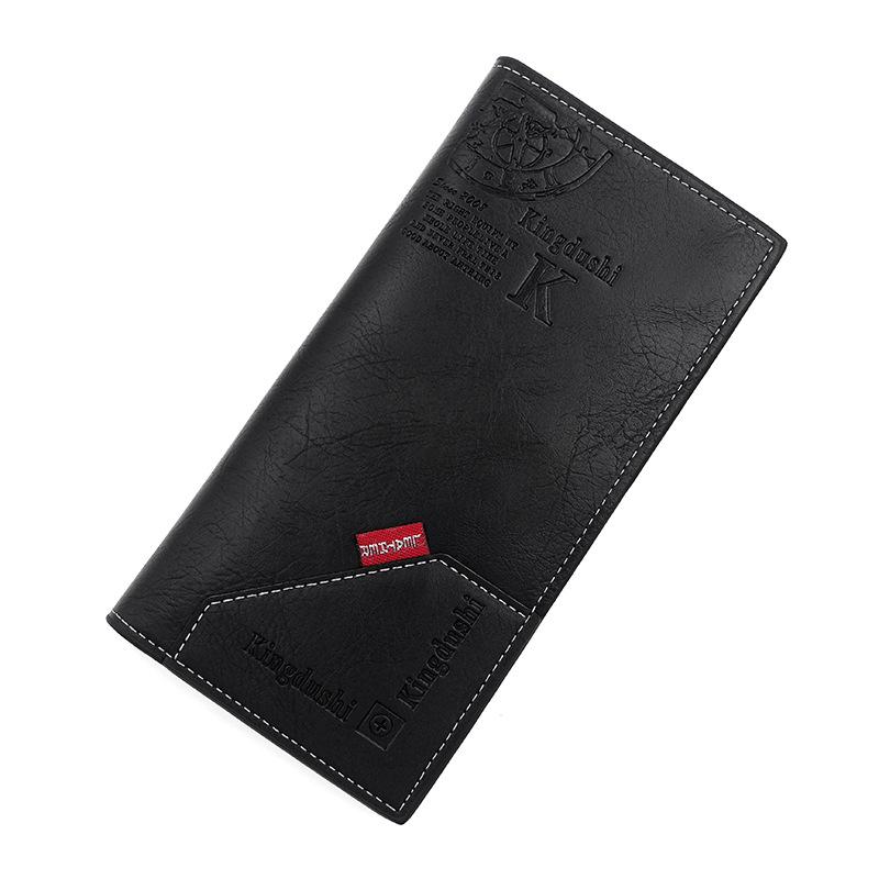 Herren PU Leder Lange Clutch Herren Visitenkartenhalter Herren Geldbörse Braun Schwarz Kaffee Herrenmode Taschengeldbörse