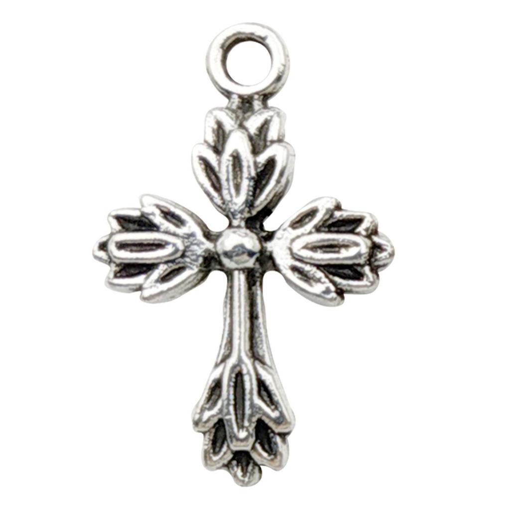 Vintage stříbrný křížek pro výrobu šperků