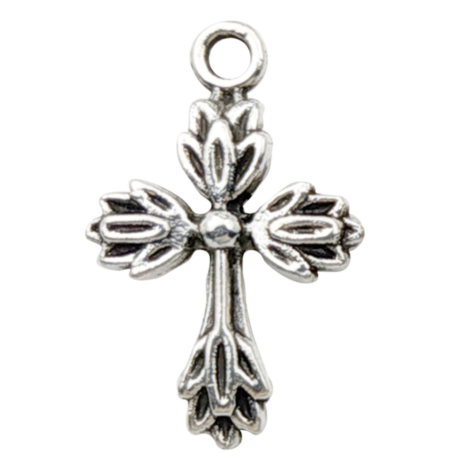 

Винтажный серебряный крест-подвеска для изготовления ювелирных изделий