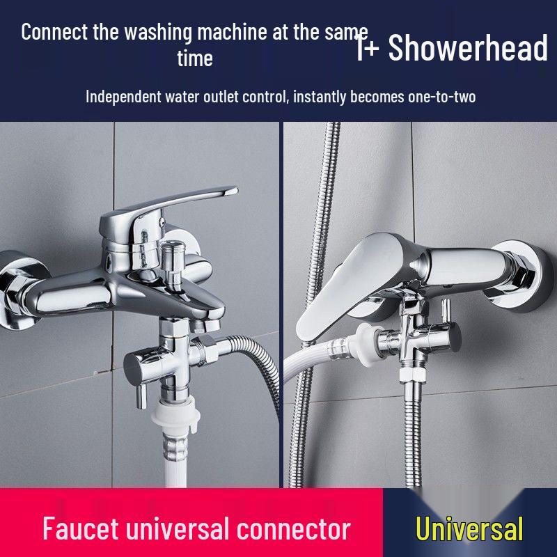Jin Dun Drei-Wege-Duschumsteller Ventilverteiler Adapter für Regenduschenköpfe