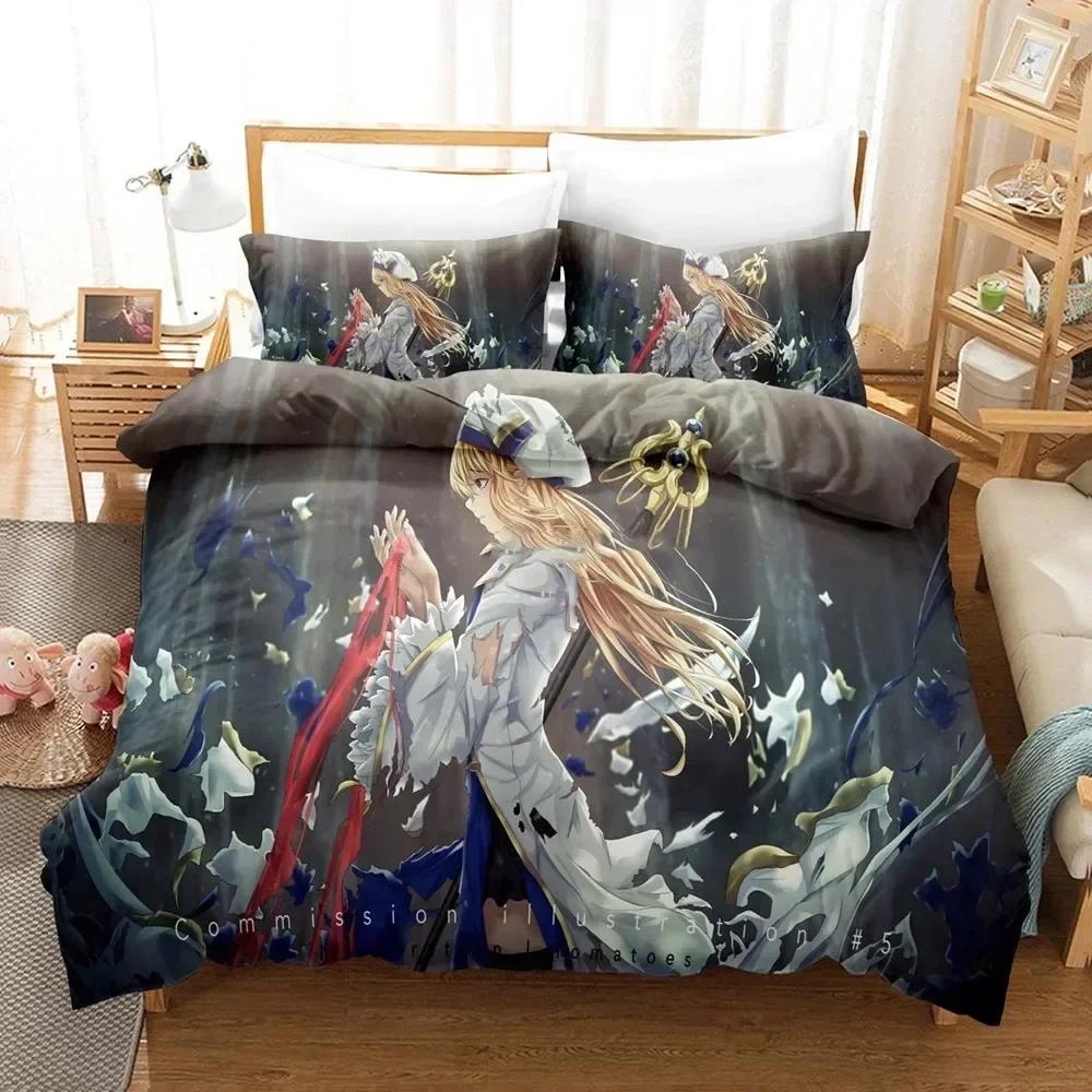 Anime Goblin Slayer Bedding Set Girl Bed Linen Quilt Duvet Cover Sets Home Decor Single Queen King Size Gift Kids Kawaii Cartoon