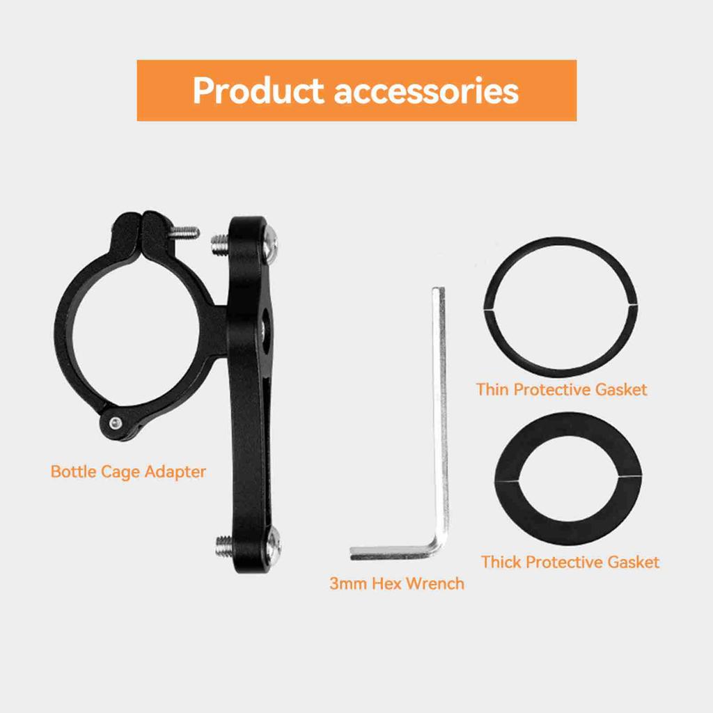 Adjustable Bike Bottle Cage Adapter Aluminum Alloy Bike Water Bottle Cage Holder Mount Adapter