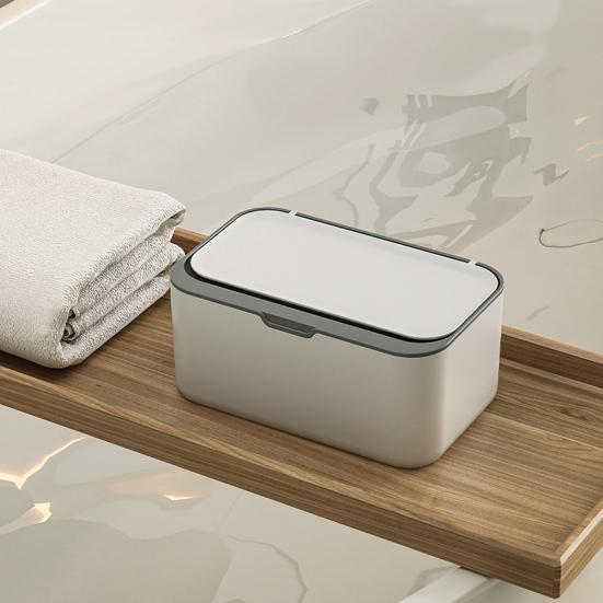 Bathroom Wet Wipes Box Tissue Dispenser Large Capacity Wide Opening Refillable Wet Toilet Paper Box Organizer