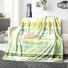 Pop Mart Personalized Text Blanket Throw Personalized Blanket Soft Warm Cozy Suitable for Bed Chair Office Seaside Four Seasons Universal