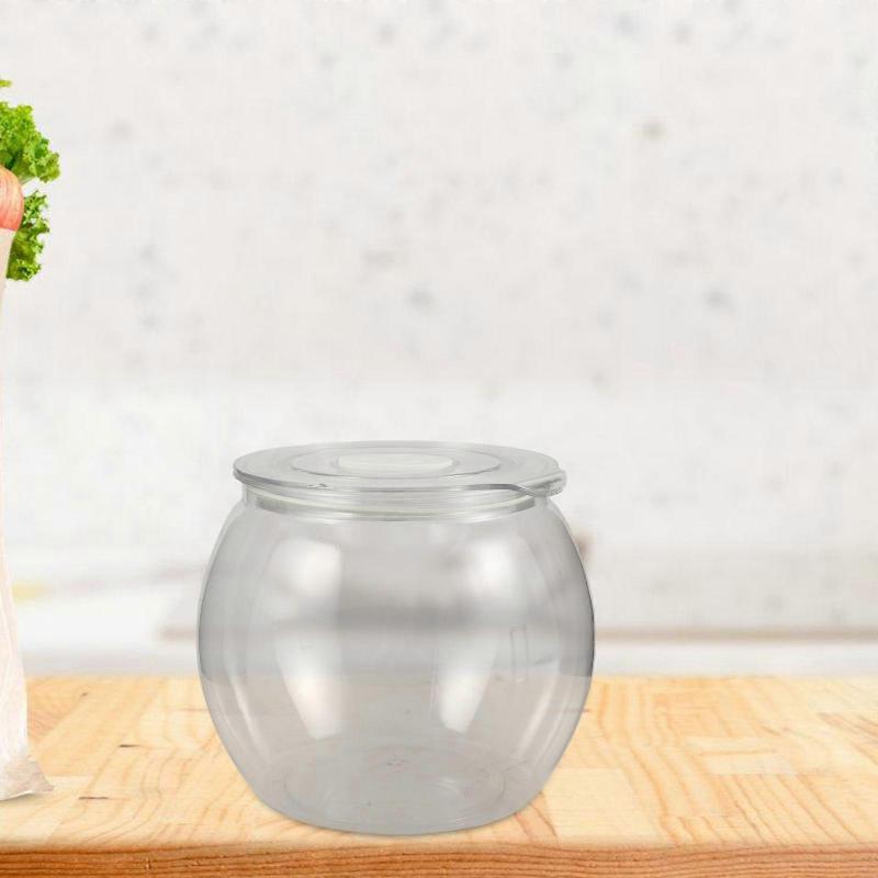 Transparent Airtight Plastic Canister for Pickle Jar Storage