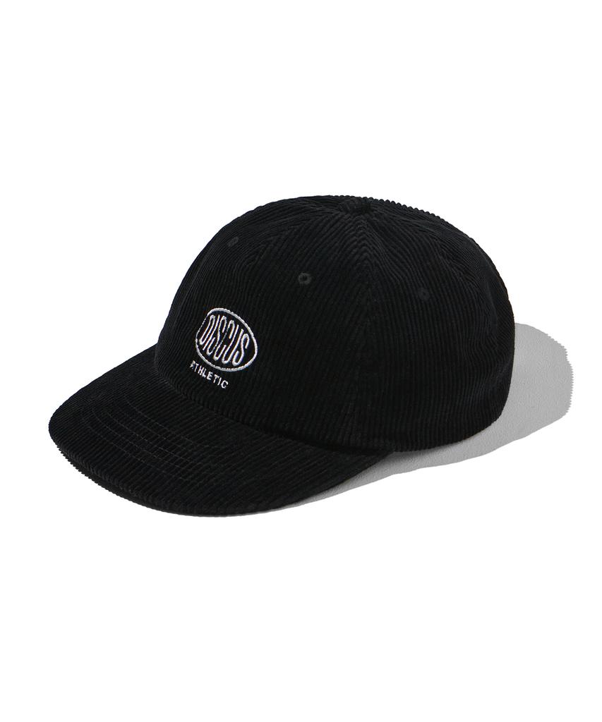 DISCUS ATHLETIC Logo 5-Panel Corduroy Cap Black
