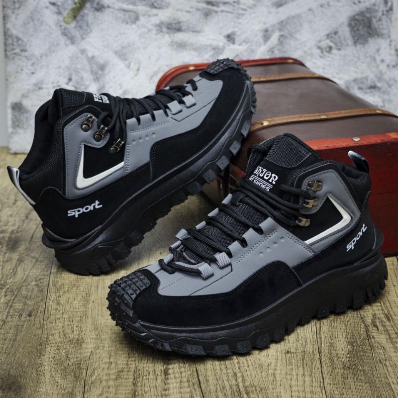 Fashion Men's Shoes Outdoor Hiking Casual Shoes Light Anti Slip Wear-resistant Versatile Comfort Climbing Men's Shoes Zapatillas Hombre