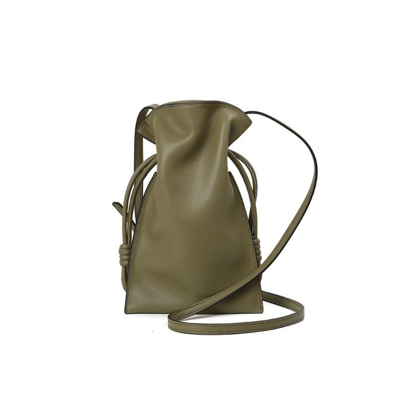 Versatile bag niche single shoulder small satchel generation drawstring mini lipstick mobile phone bag min bag