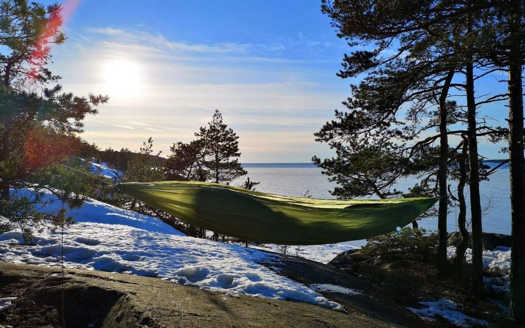 Travel Hammock ULTRALIGHT Japanese BUSHMEN Gear (Genuine Product) (green)
