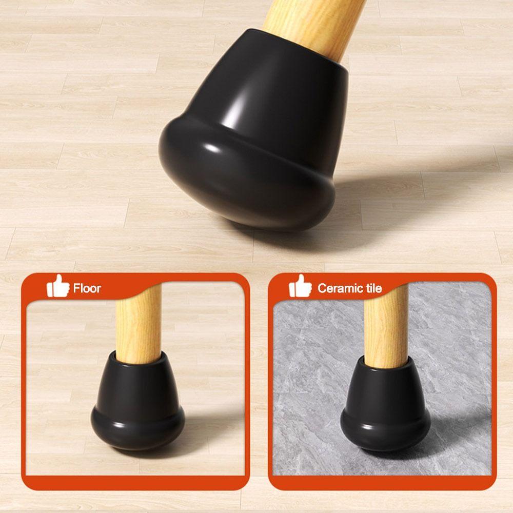 Silicone Chair Leg Protectors Anti Slip Chair Leg Pads Caps Covers  for Hardwood Floors