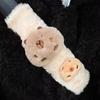 Weiche Plüsch Capybara Autositzgurtbezug Warmer Cartoon Sitzgurt Schulterpolster Kawaii Bequemer Sitzgurtschutz Car-Styling