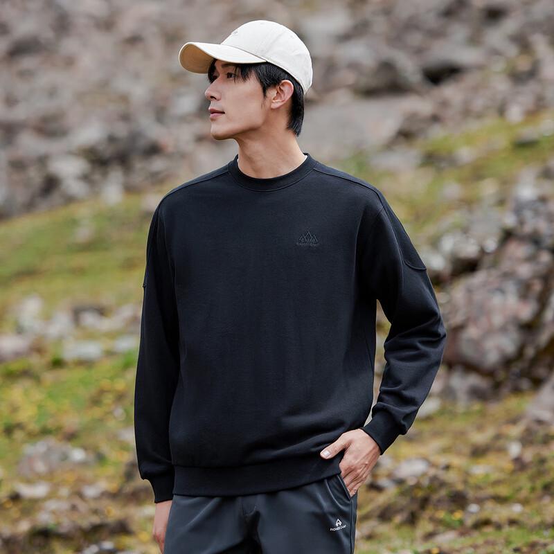 

Tuo Lu Zhe Men s Heavyweight Round Neck Pullover Sweatshirt XL