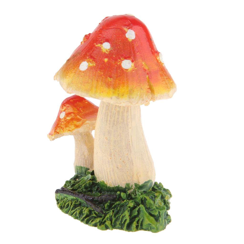 Mushroom Figurine Garden Terrarium Decor