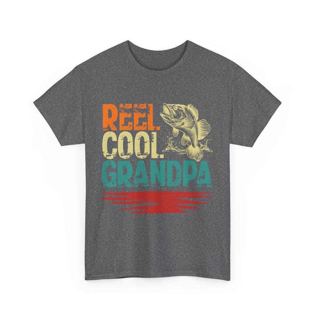 Grandpa Fishing T-shirt, Reel Cool Grandpa Fishing Lovers Grandfather Shirt