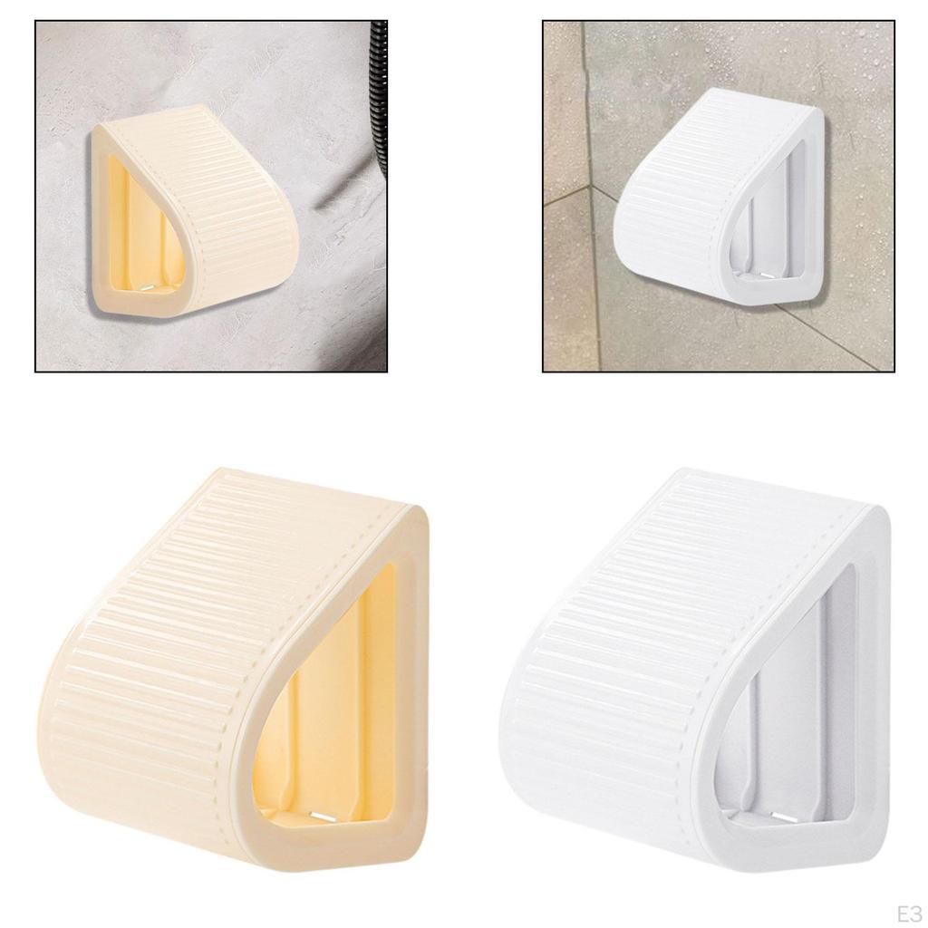 Ada Multipurpose Wall-Mounted Shower Footrest for Comfortable Foot Support, Compact Non-Slip Stool