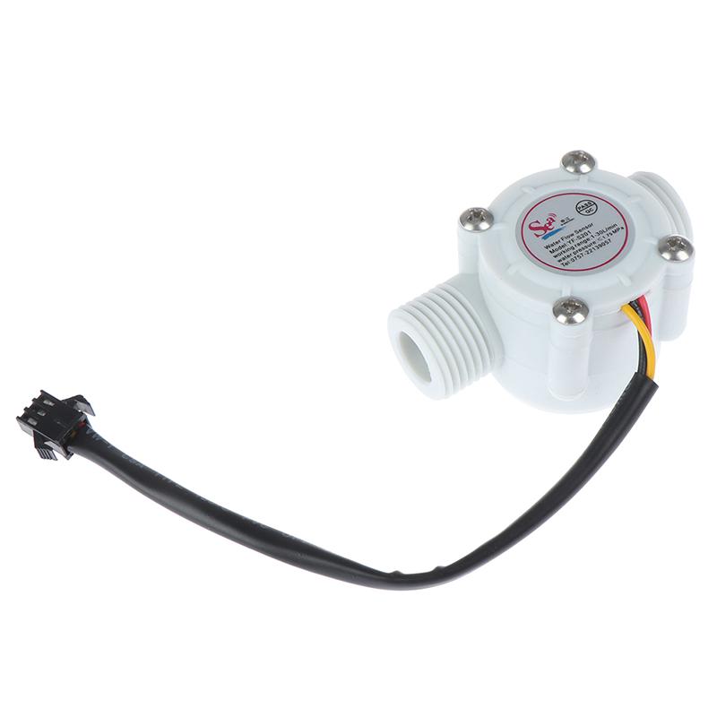 1Pc 1/2'' Water Flow Sensor Control Effect Flowmeter Hall 1-30L/min for Arduino