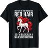 Only Two Percent Red Hair Majestic Unicorn T-Shirt