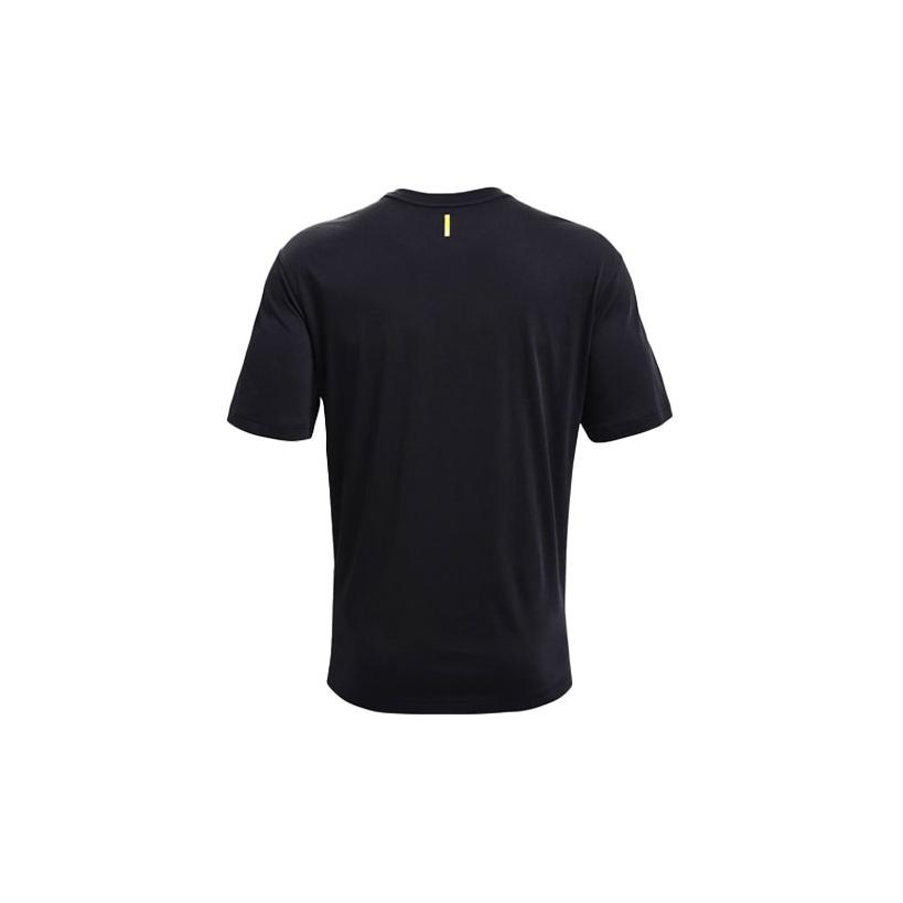 Under Armour Cotton Print T-Shirt Men Tops Black 1362006-001