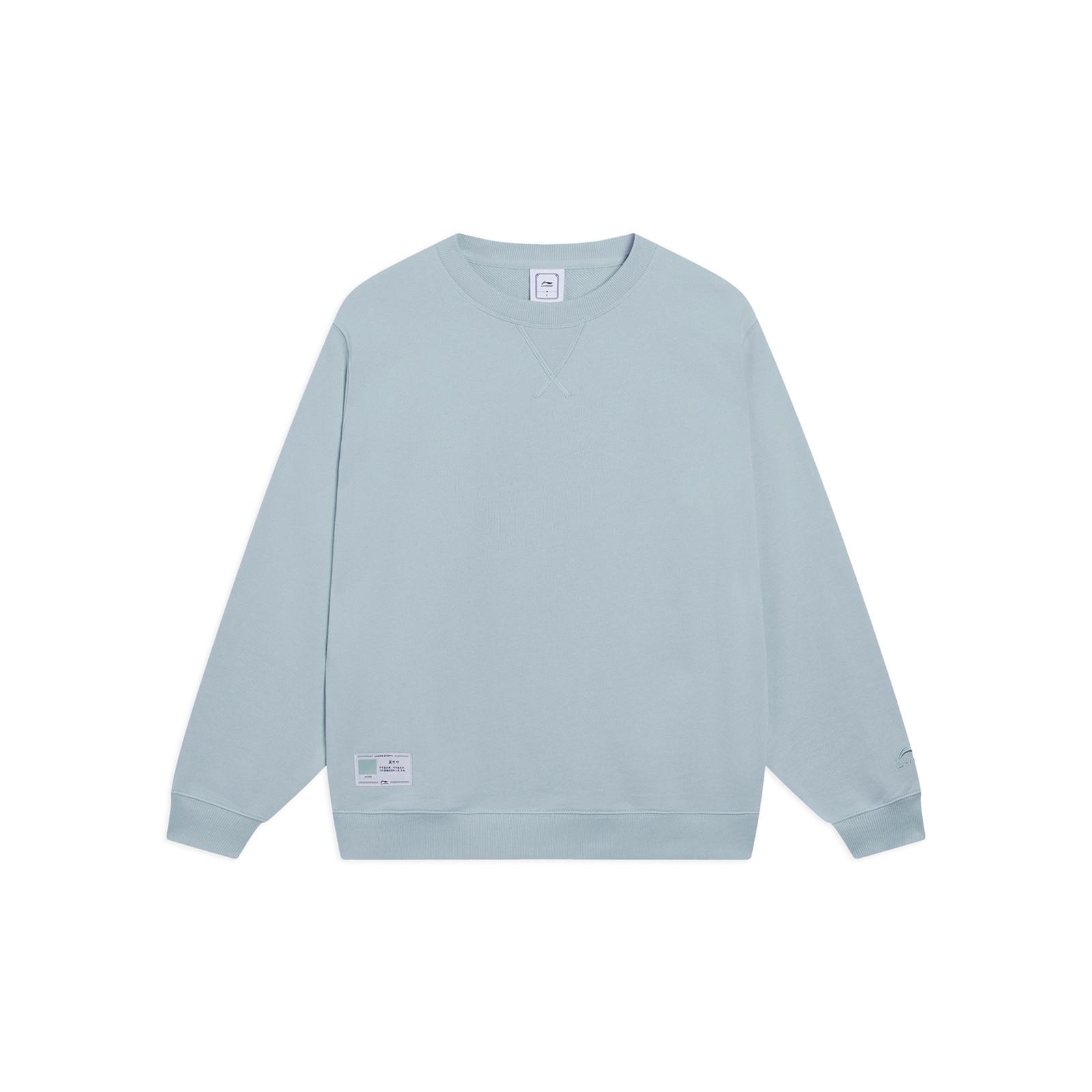 Li-Ning Chinese Color Label Logo Sweatshirt Blue Men s AWDT073-7 S