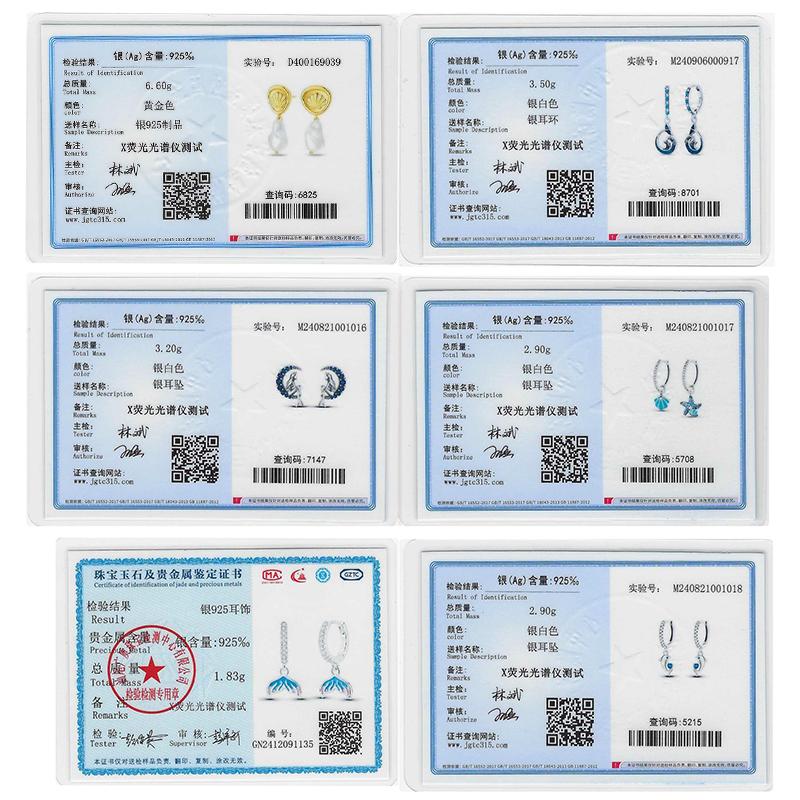 925 Silver Ocean Theme Earrings Dolphin Sea Star Shell Turtle Original Design Fashion Jewelry for Women