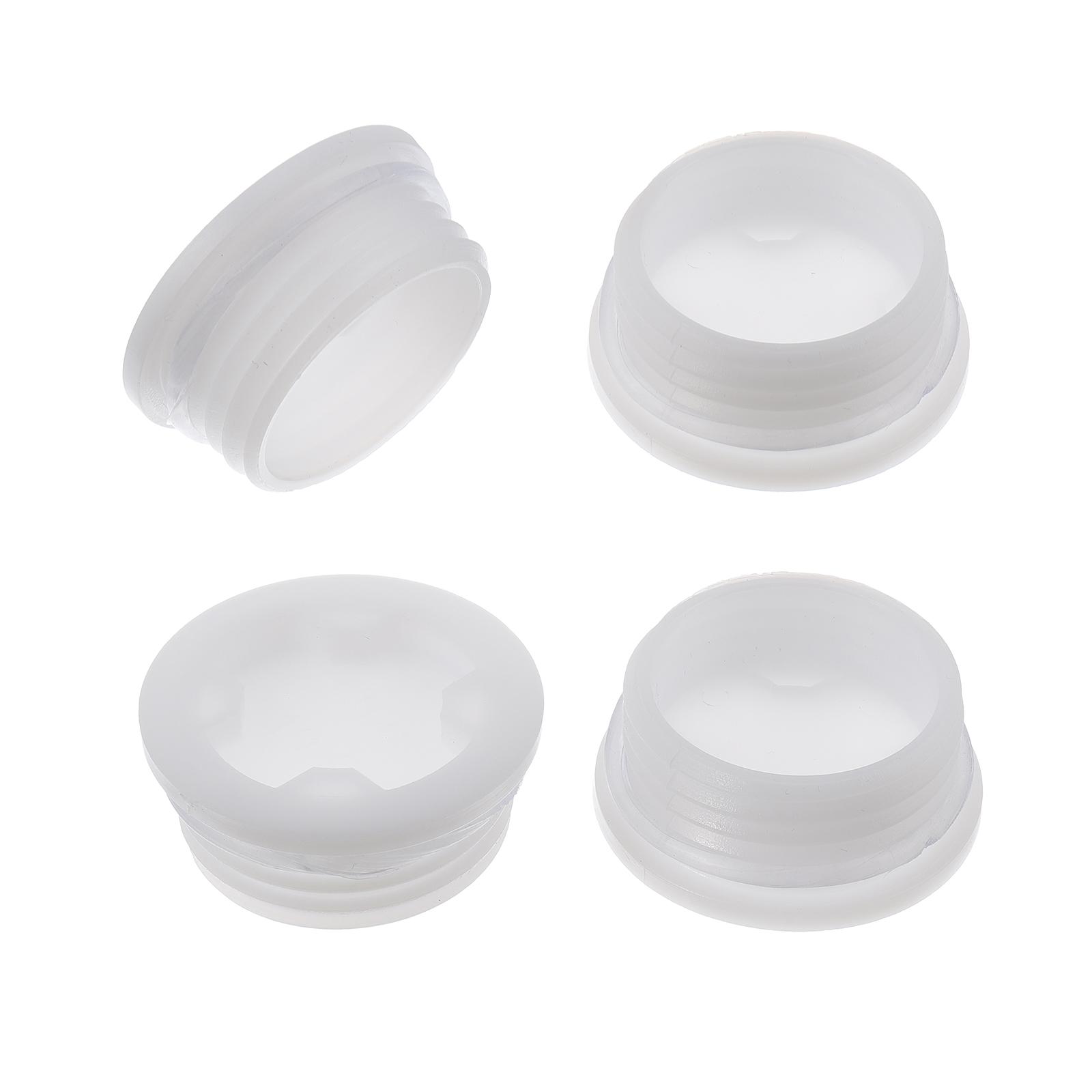 

4 Pcs Plastic Bucket Lid Multiple Use Drum Cap Bung Plug Sealing Caps Thread Easy to Operate Oil белый