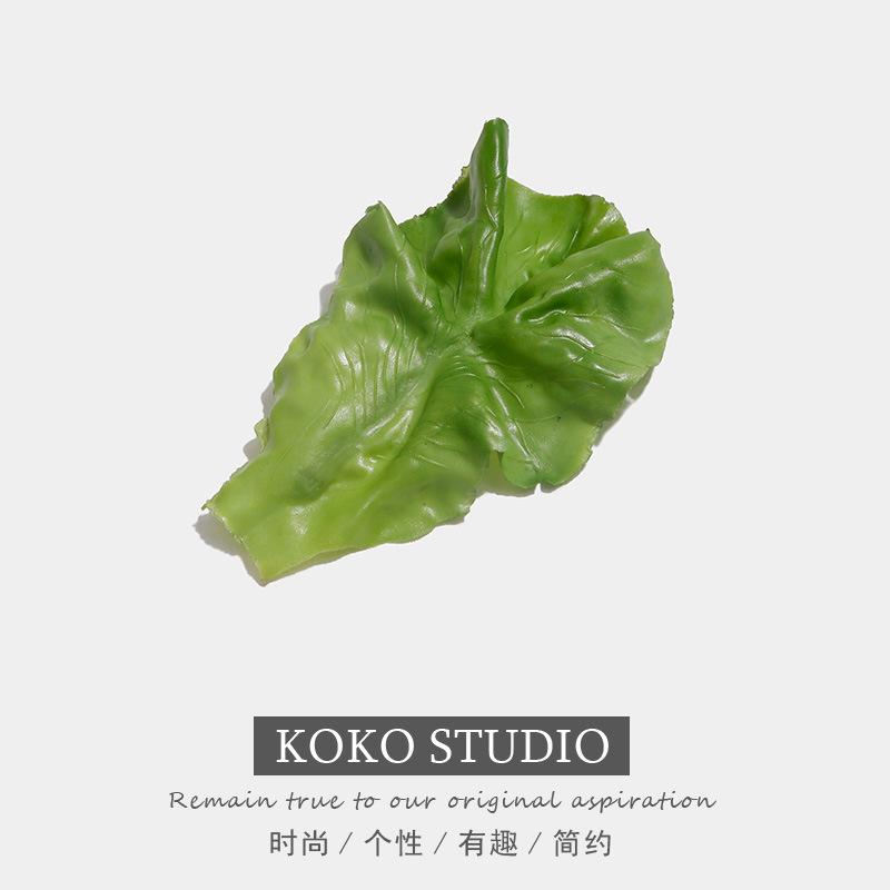 

Креативная и забавная заколка для волос в виде овощного листа, заколка для волос из необработанных овощей, забавная и сломанная заколка для волос с челкой на боку