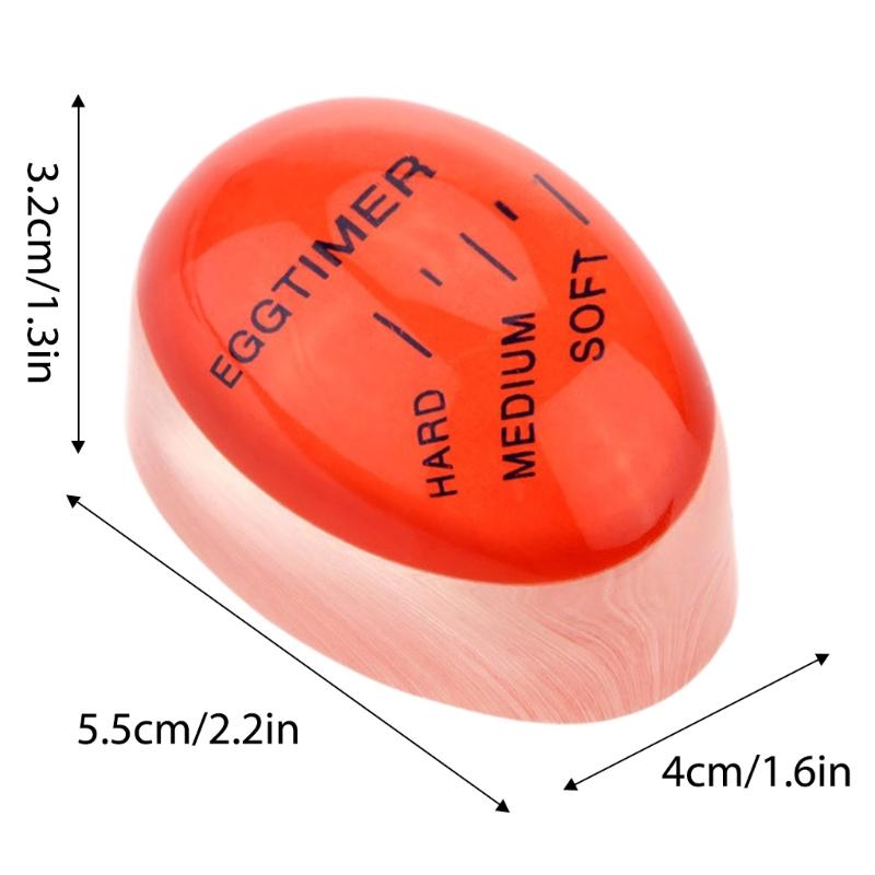 Essential Eggs Cooking Tool Effortless Eggs Timer Eggs Boiling Small Tool Color Changing Cooking Temperature Observer