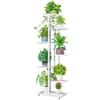 Multi-Layer Iron Flower Rack: 7 Tiers, Holds 8 Pots, Ideal for Indoor, Balcony, or Living Room Decoration. Perfect for Hanging Plants and Greenery.