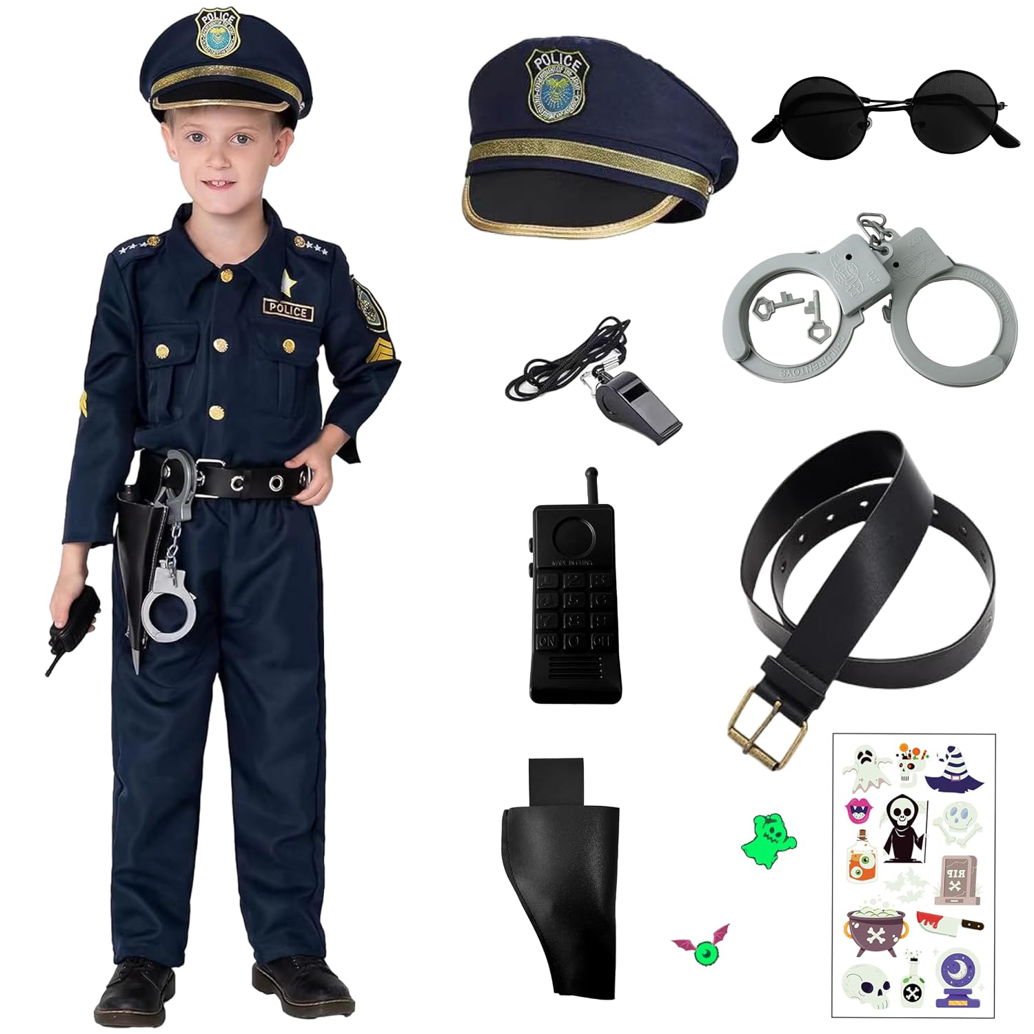 GOKEI Police-style Police Officer Costume Kids