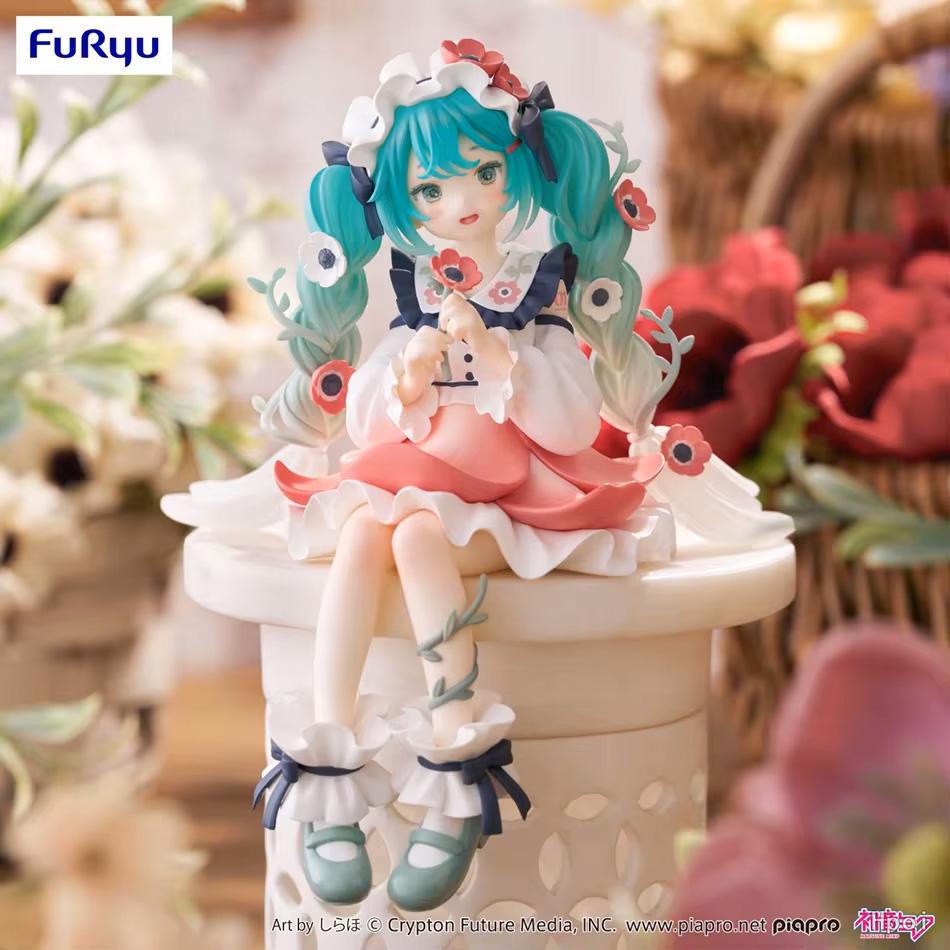 14CM Hatsune Miku Anime Figure Toy Flower Fairy Collection Miku Kawaii Cartoon PVC Action Figurine Model Doll Birthday Gifts Kid