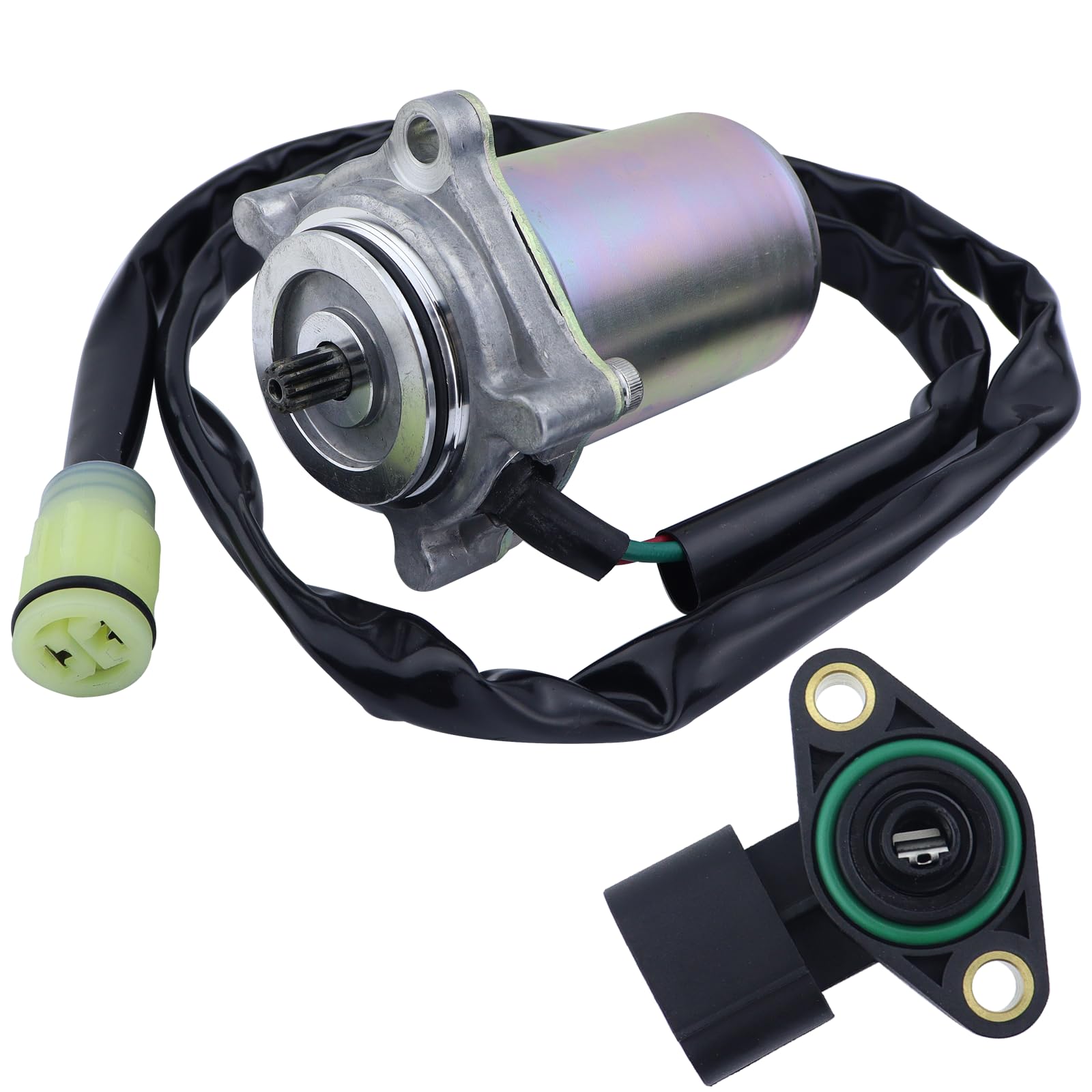 Power Shift Control Motor & Angle Sensor for Honda Rancher TRX350 TRX350FE TRX350TE 2000-2001, 31300-HN5-A11 CMU0003 463731 2 PCS SET