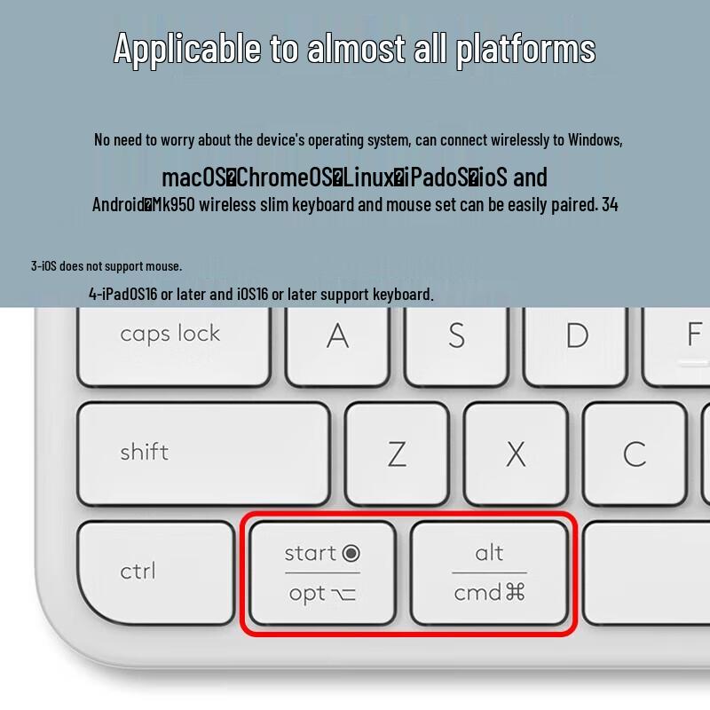 Logitech MK950 Wireless Silent Keyboard and Mouse Combo