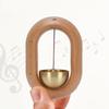 Shopkeepers Bell Beechwood and Copper Decorative Wooden Hanging Doorbell for Home Refrigerator Apartment
