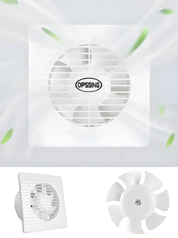 220V EU/UK/AU 4"6" Electric Exhaust Fan Toilet Powerful Mute Extractor Household Wall Kitchen Inbline Duct Fan Ventilation Fan