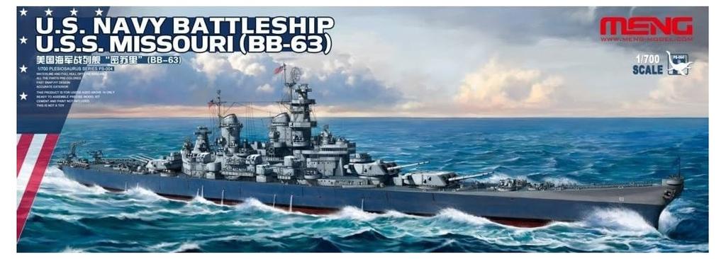 Meng PS 004 Model Kit Navy Battleship Missouri Bb U.S. U.S.S. 63)