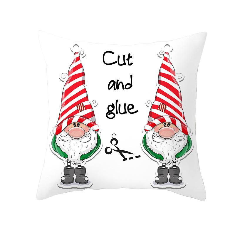 

Мультяшная Рождественская Наволочка из Персиковой Кожи Новая Наволочка для Подушки на Диван Квадратная Наволочка 45 * 45Cm (without pillow core)