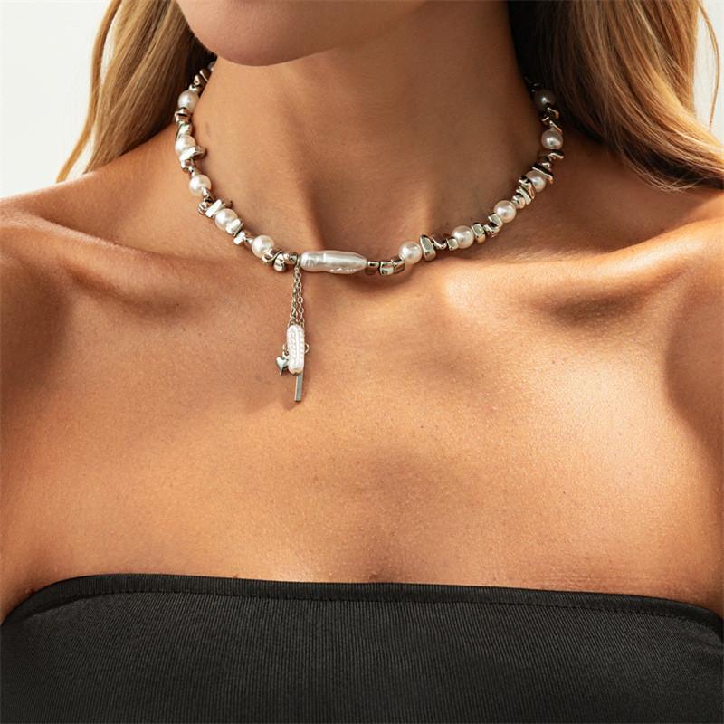 

Modern Style Alloy Heart Shape Necklace With Multilayer Design For Office Wear Style B