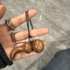 Wooden Hip Flask Necklace: Retro Choker & Long Sweater Chain for Women